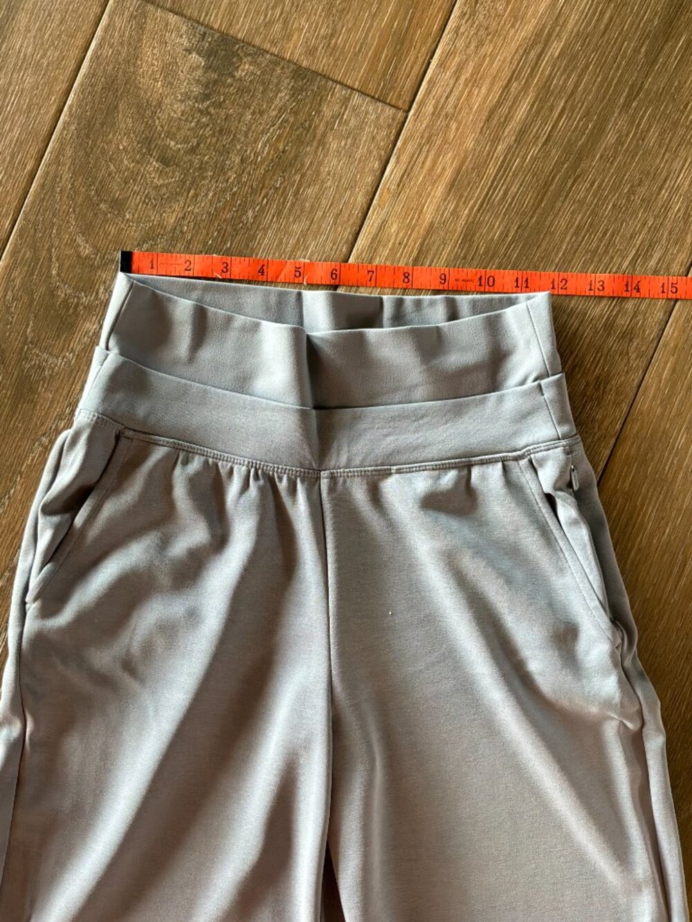 athleta women's wide waistband pockets super soft athleisure pants gray size XS - Picture 2 of 9
